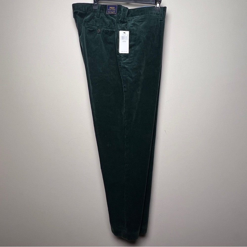 Polo Ralph Lauren Men's Green Corduroy Stretch Straight Fit Pants 40x32